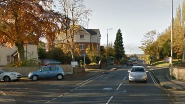 Junction of Copper Glade with Weston Road in Stafford