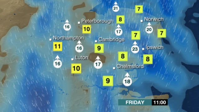 Overnight weather map