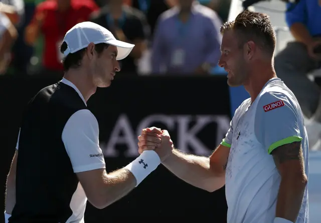 Andy Murray and Sam Groth