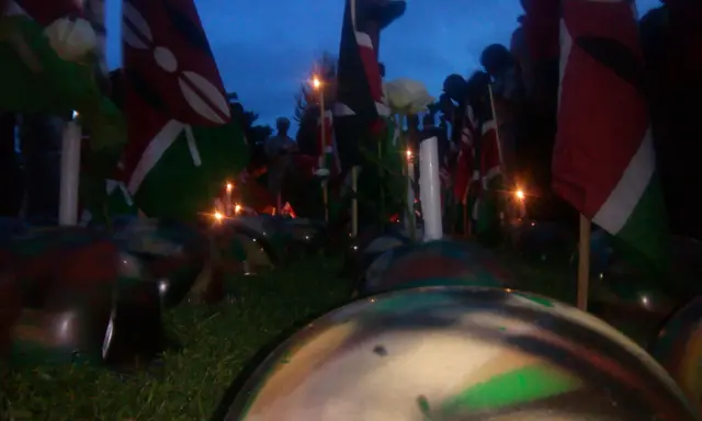 Vigil for Kenyan soldiers