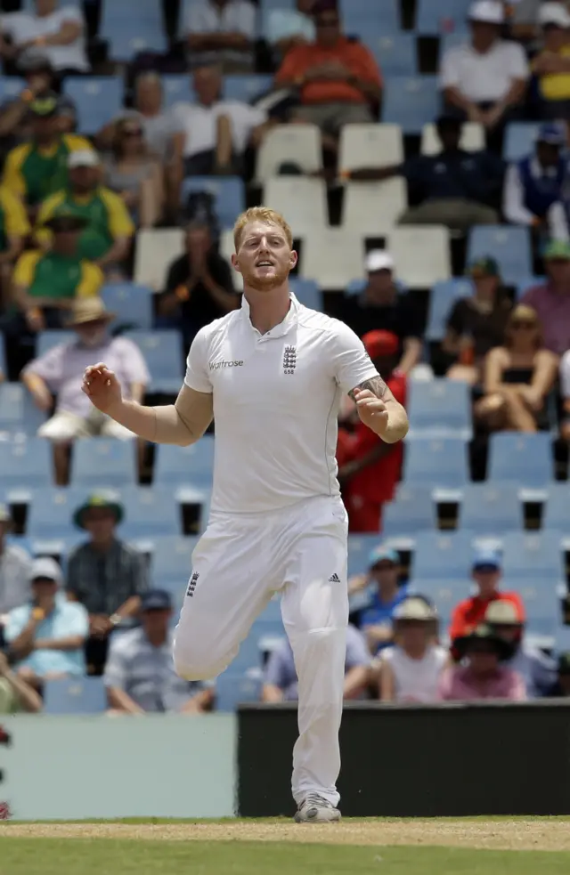 Ben Stokes in action for England