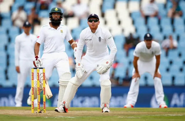 Jonny Bairstow looks on