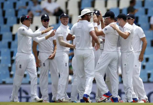 England celebrate