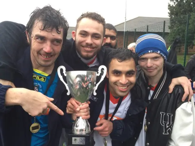 Luton Town B win the @BedsFA disability #PeoplesCup