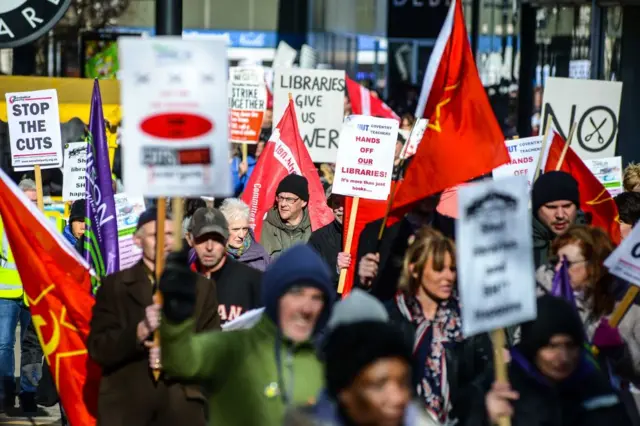 Anti-austerity march in Coventry