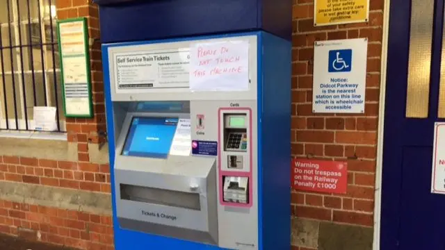 Cholsey station ticket machine