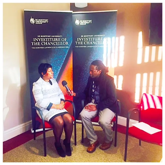 Kevin Ncube with Baroness Lawrence