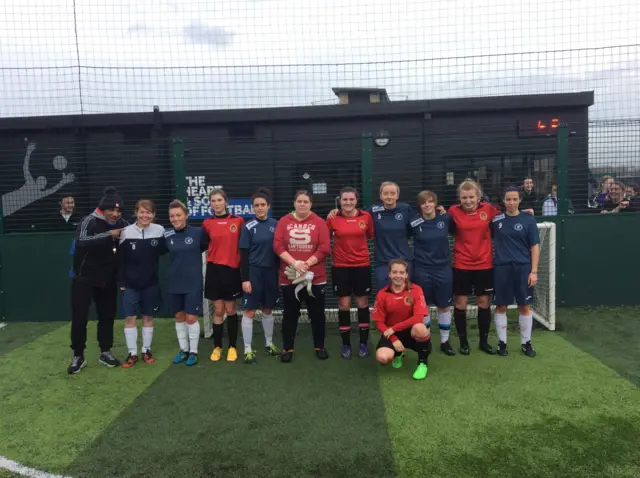 The two teams in the final.