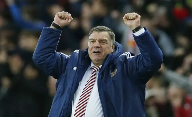 Sam Allardyce celebrates