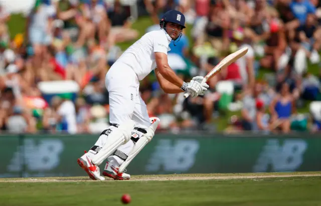 Alastair Cook plays a shot