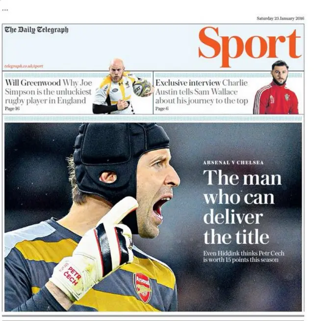 Telegraph back page