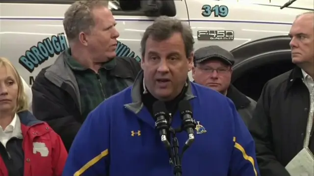 New Jersey governor Chris Christie