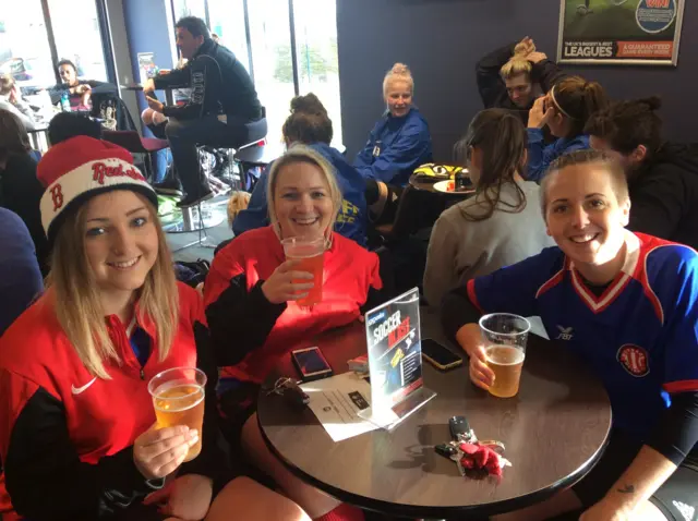 Post-match pints