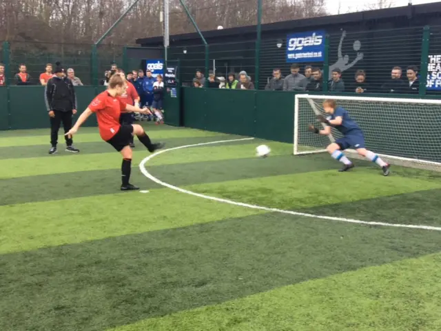 The winning penalty!