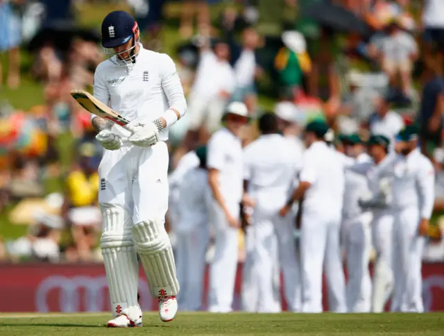 Ales Hales leaves the field