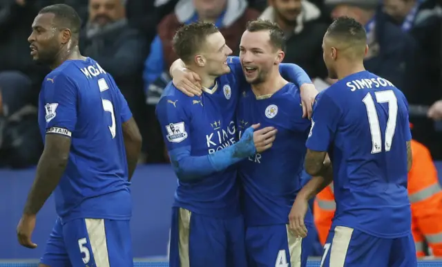 Danny Drinkwater opens the scoring for Leicester City