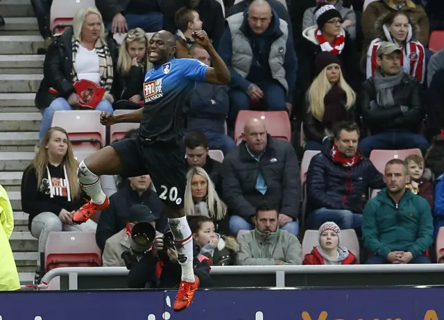 Benik Afobe celebrates