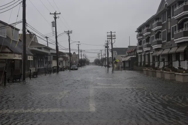 Flooding in Stone Harbor, New Jersey