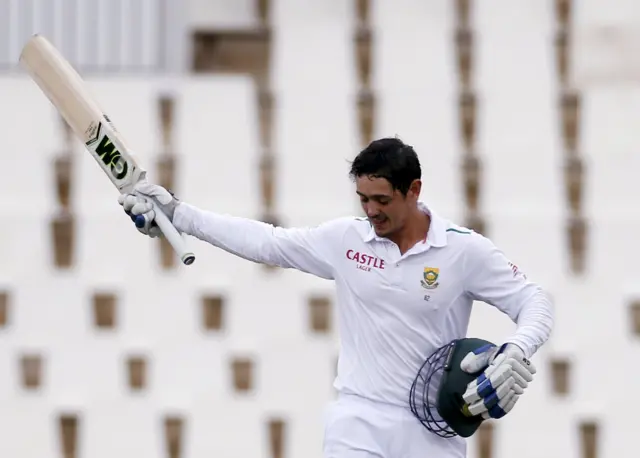 Quinton de Kock celebrates 100