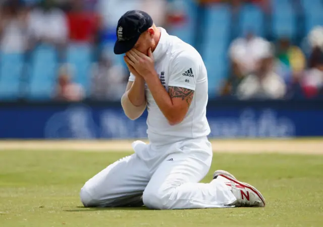 Ben Stokes looks rejected