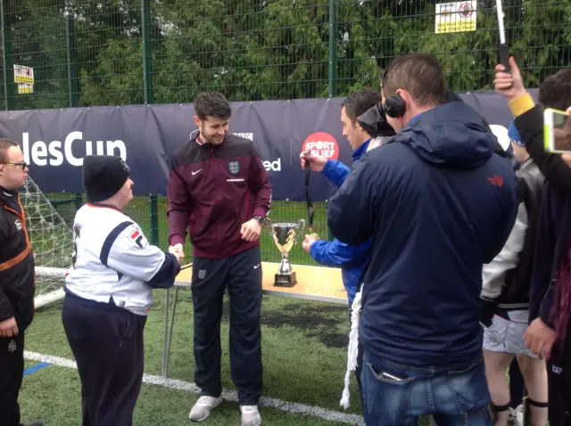 Luton Town B are winners of the disability round at Dunstable