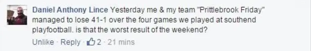 Facebook post