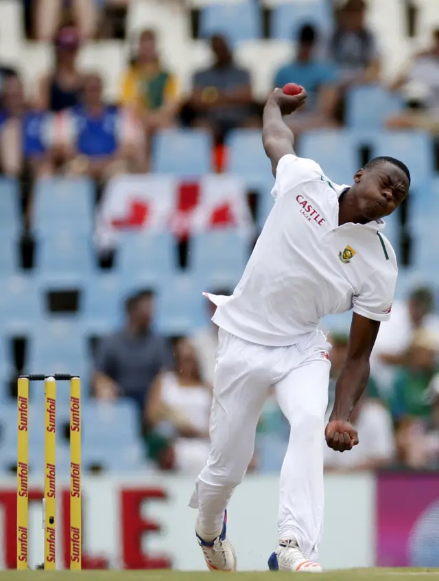 Kagiso Rabada bowls