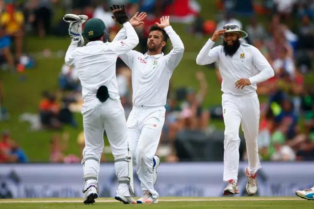 South Africa celebrate