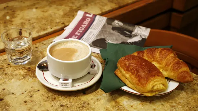 Croissants and coffee