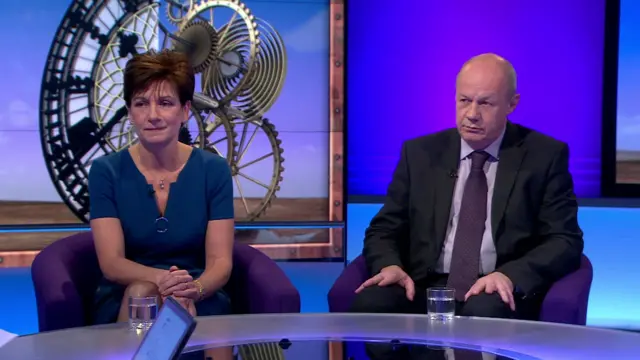 Diane James and Damian Green