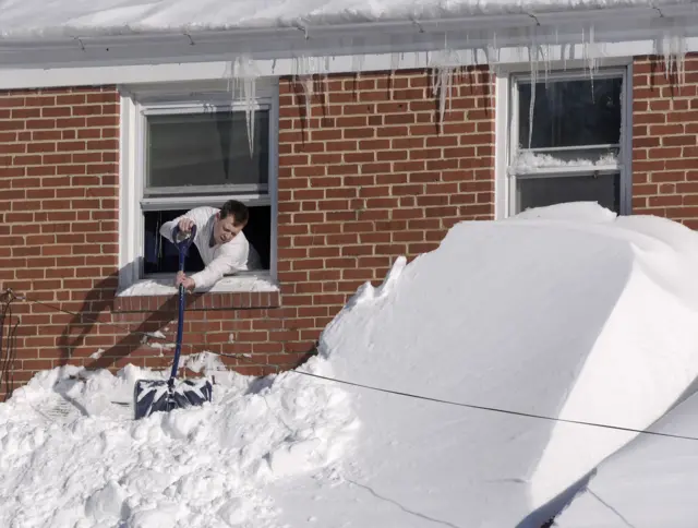 Snow removal in Towson, Maryland