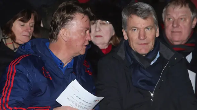 Louis van Gaal and David Gill