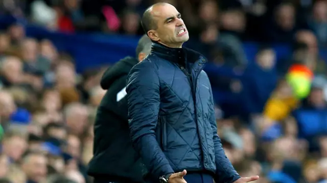 Everton manager Roberto Martinez