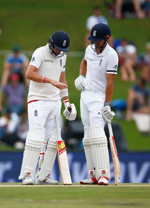 Joe Root and Alastair Cook