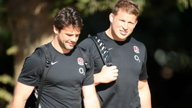 Ben Foden and Dylan Hartley