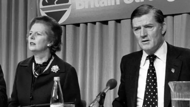 Margaret Thatcher and Cecil Parkinson