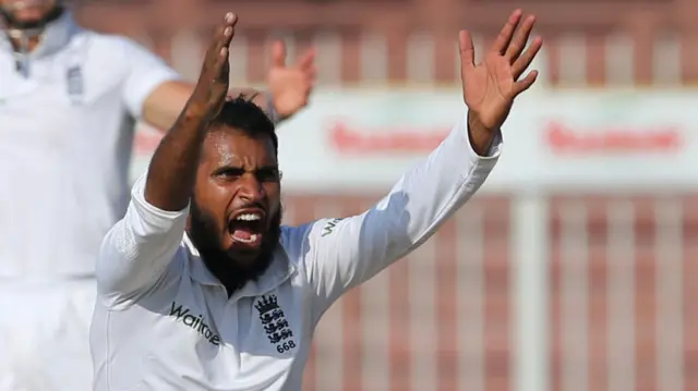 Adil Rashid during England's tour against Pakistan