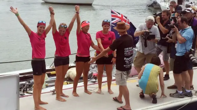 Coxless Crew in Australia. Pic: PA