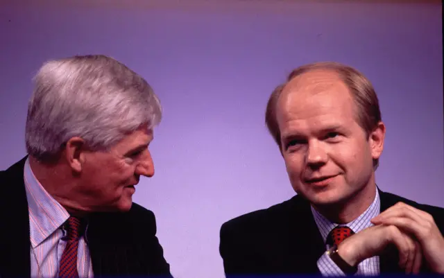 Cecil Parkinson with William Hague