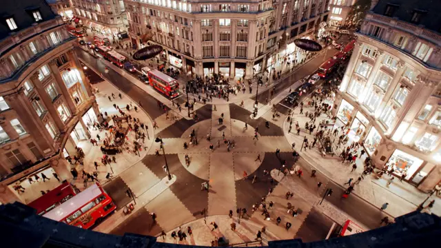 Visualisation of a shared space in London