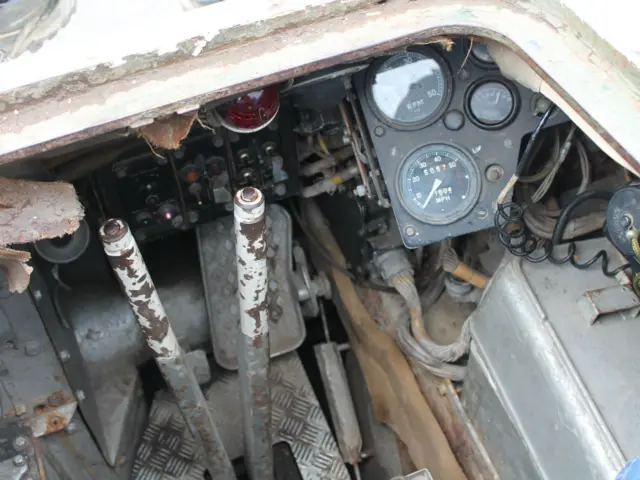 Armoured Personnel Carrier controls. Pic: Andrew Segal