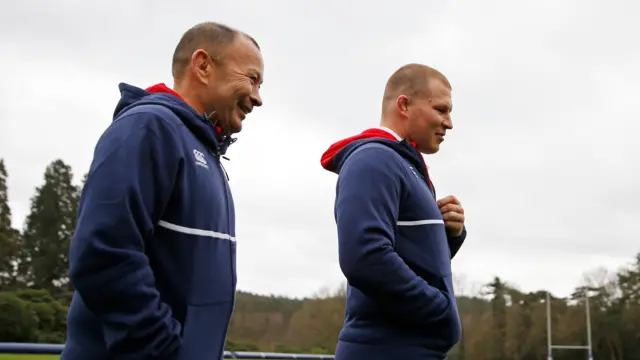 Eddie Jones and Dylan Hartley