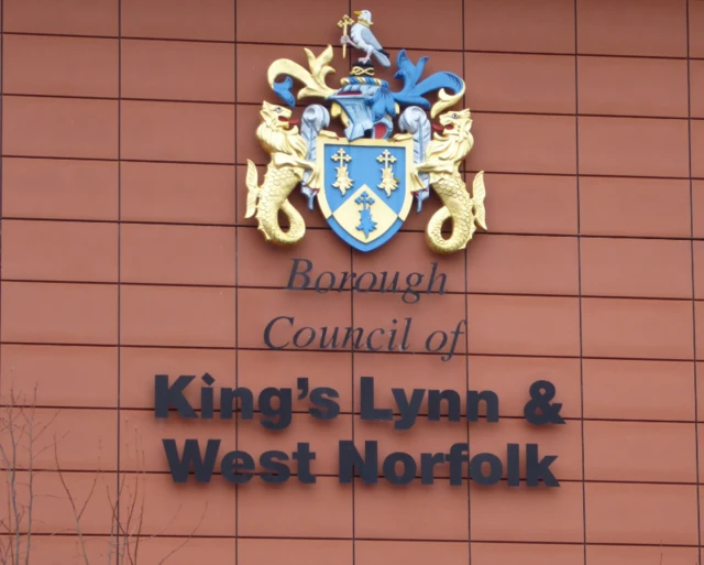 Sign for King's Lynn and West Norfolk borough council