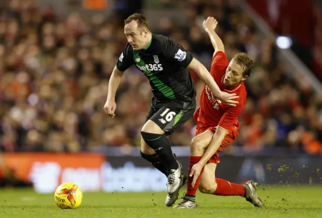 Stoke midfielder Charlie Adam