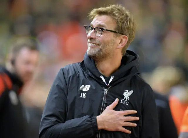 Liverpool manager Jurgen Klopp