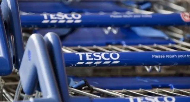 Tesco trolleys