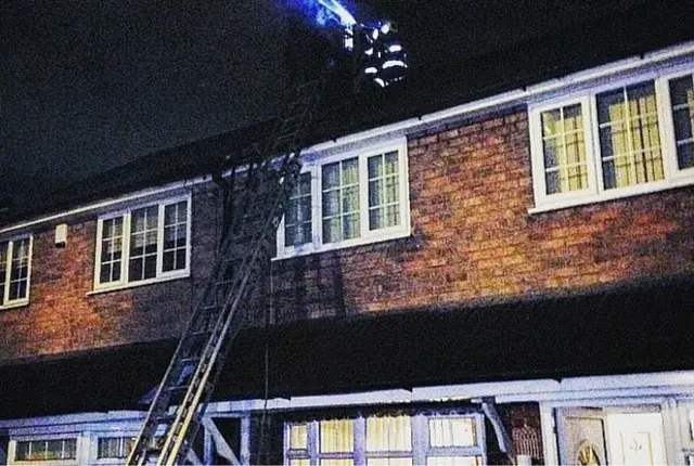 Chimney fire in Walsall