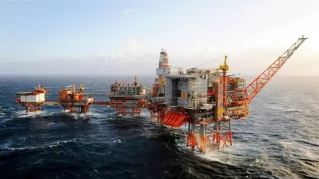 BP platform in the North Sea