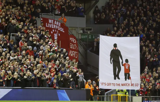 Liverpool's minute applause