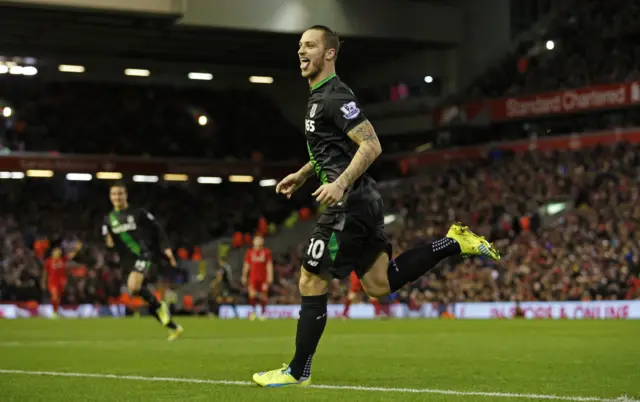 Marko Arnautovic celebrates